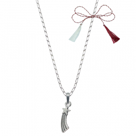Lantisoare/coliere - Martisor Lantisor argint personalizat pandantiv Stea cazatoare 9591FIG01280 Dras