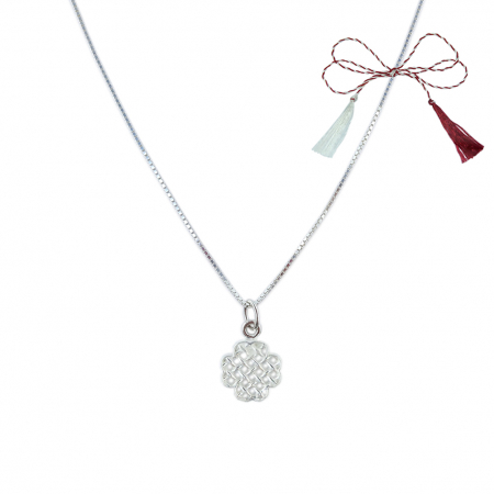 Lantisoare/coliere - Martisor Lantisor argint personalizat pandantiv Trifoi argint 6888VEN280 Dras