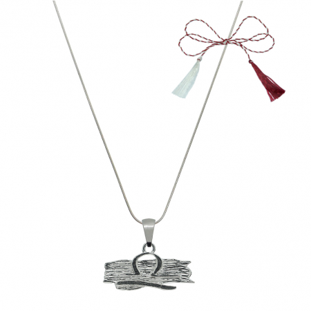 Lantisoare/coliere - Martisor Lantisor argint personalizat pandantiv zodie Balanta zodiac grecesc argint 4132SCH640 Dras