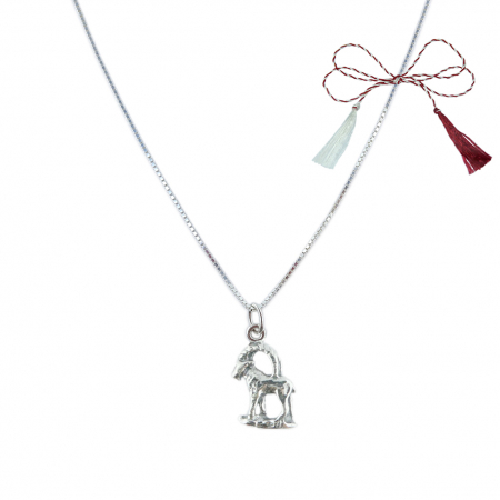 Lantisoare/coliere - Martisor Lantisor argint personalizat pandantiv zodie Capricorn zodiac european argint 9240VEN255 Dras