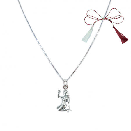 Lantisoare/coliere - Martisor Lantisor argint personalizat pandantiv zodie Fecioara zodiac european argint 9236VEN255 Dras