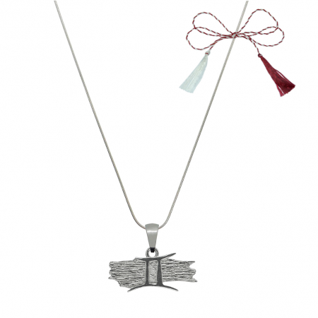 Lantisoare/coliere - Martisor Lantisor argint personalizat pandantiv zodie Gemeni zodiac grecesc argint 4132SCH640 Dras