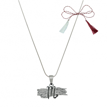 Lantisoare/coliere - Martisor Lantisor argint personalizat pandantiv zodie Scorpion zodiac grecesc argint 4132SCH640 Dras