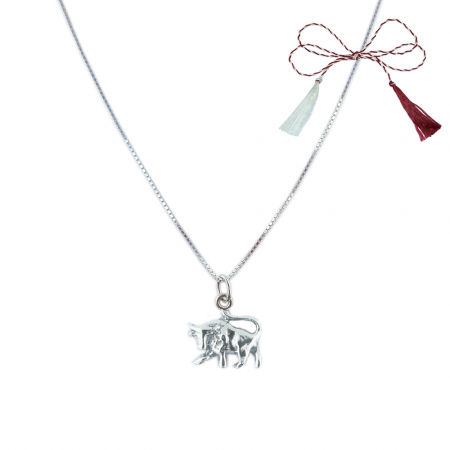Lantisoare/coliere - Martisor Lantisor argint personalizat pandantiv zodie Taur zodiac european argint 9237VEN255 Dras