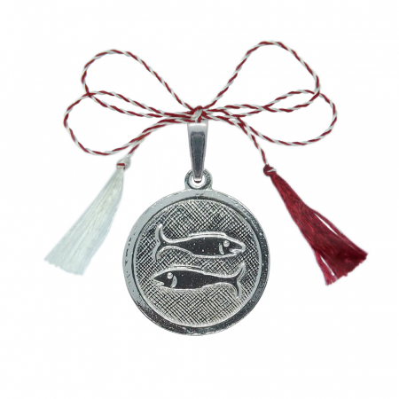Pandantive - Martisor Medalion argint zodie Pesti zodiac european 4201200 Dras