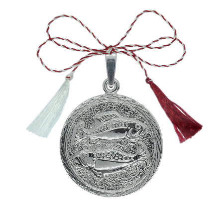 Pandantive - Martisor Medalion argint zodie Pesti zodiac european 4202300 Dras