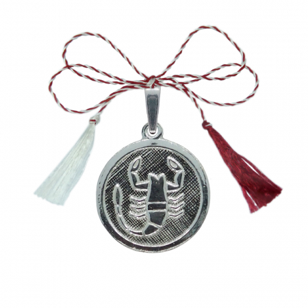 Pandantive - Martisor Medalion argint zodie Scorpion zodiac european 4201200 Dras