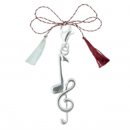 Pandantive - Martisor Pandantiv argint carabina Chei sol Nota muzicala 6581230 Dras