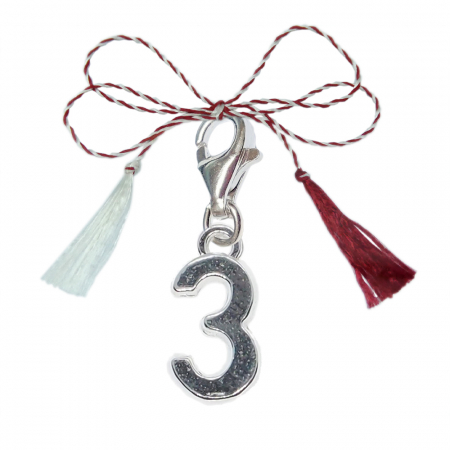 Pandantive - Martisor Pandantiv argint carabina Cifra 3 9523185 Dras