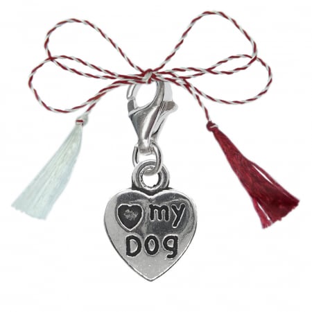 Pandantive - Martisor Pandantiv argint carabina Inima Love my dog 9287250 Dras