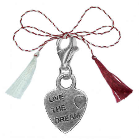 Pandantive - Martisor Pandantiv argint carabina Inimioara live the dream 9563160 Dras