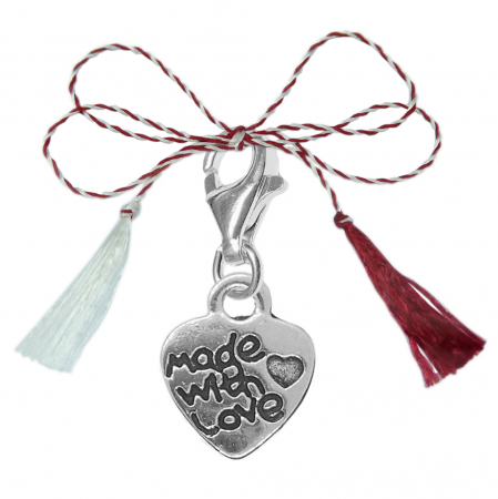 Toate produsele - Martisor Pandantiv argint carabina Inimioara made with love 9572160 Dras