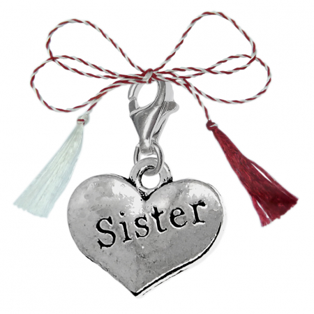 Pandantive - Martisor Pandantiv argint carabina Inimioara sister 9564360 Dras