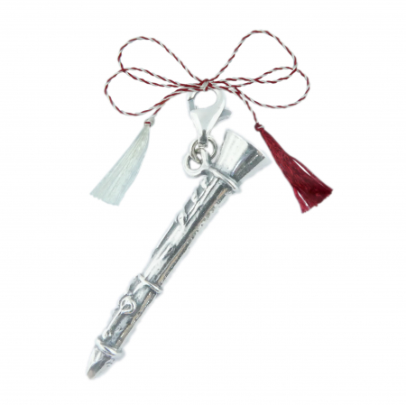 Toate produsele - Martisor Pandantiv argint carabina Instrument muzical Clarinet 6106420 Dras