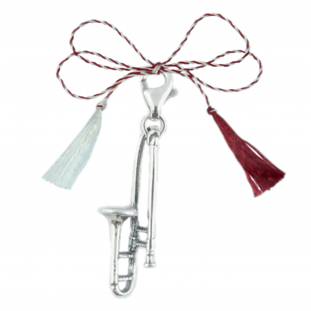 Pandantive - Martisor Pandantiv argint carabina Instrument muzical Trombon 6119155 Dras