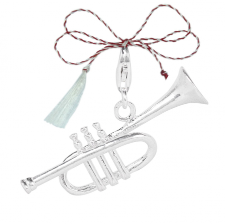 Toate produsele - Martisor Pandantiv argint carabina Instrument muzical Trompeta 6095340 Dras