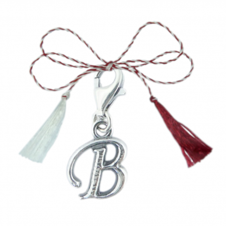 Pandantive - Martisor Pandantiv argint carabina Litera B 9214125 Dras