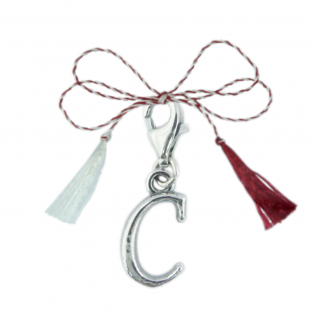 Pandantive - Martisor Pandantiv argint carabina Litera C 9215100 Dras
