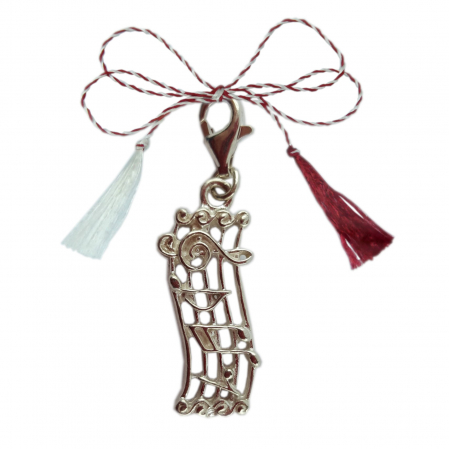 Pandantive - Martisor Pandantiv argint carabina Portativ note muzicale 9257230 Dras
