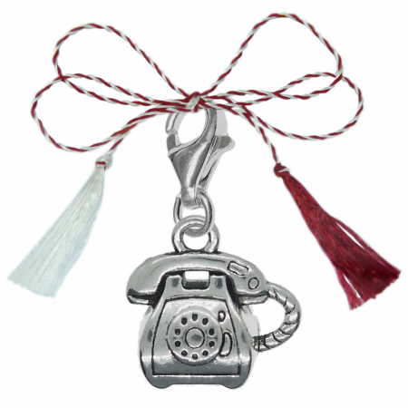 Pandantive - Martisor Pandantiv argint carabina Telefon fix 9619450 Dras