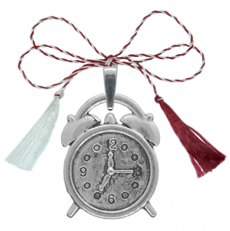 Pandantive - Martisor Pandantiv argint Ceas desteptator 6552195 Dras