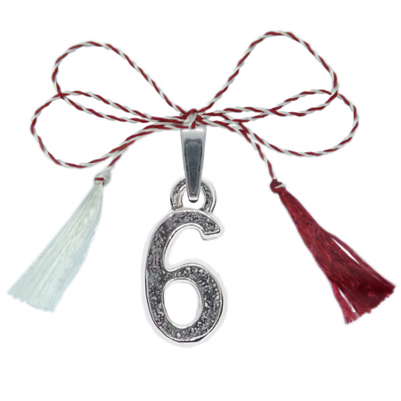 Pandantive - Martisor Pandantiv argint Cifra 6 9526140 Dras