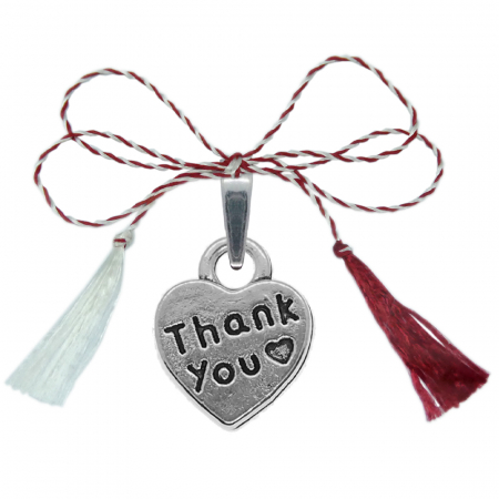 Pandantive - Martisor Pandantiv argint Inimioara thank you 9574155 Dras