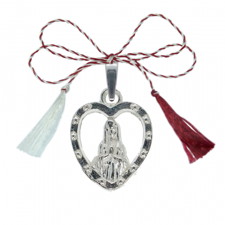 Pandantive - Martisor Pandantiv argint Maica Domnului Inimioara 4227160 Dras