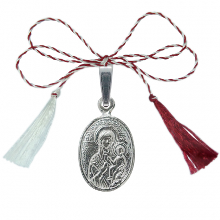 Pandantive - Martisor Pandantiv argint medalion Maica Domnului pruncul Iisus 4252150 Dras