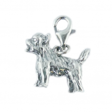 Pandantive din argint cu animale: - Pandantiv argint carabina Caine Yorkshire 6052360 Dras