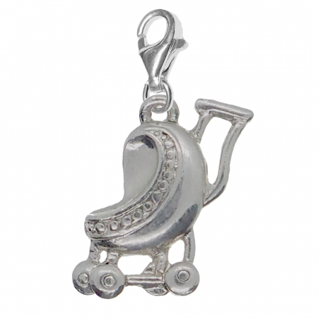 Pandantive din argint cu diverse motive - Pandantiv argint carabina Carucior bebe 6979610 Dras