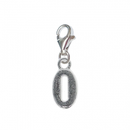 Cu cifre decupate - Pandantiv argint carabina Cifra 0 9530185 Dras