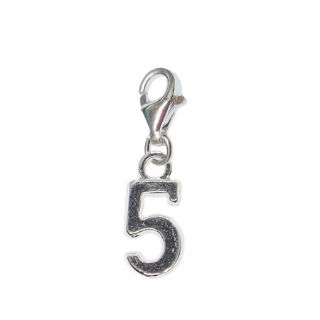 Cu cifre decupate - Pandantiv argint carabina Cifra 5 9525185 Dras