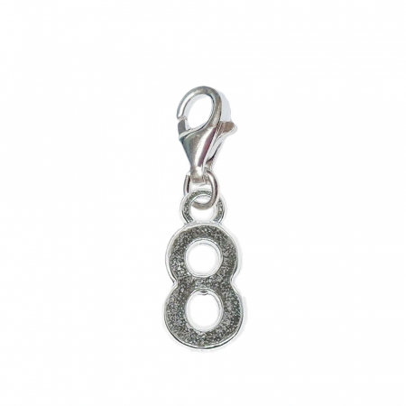Cu cifre decupate - Pandantiv argint carabina Cifra 8 9528185 Dras