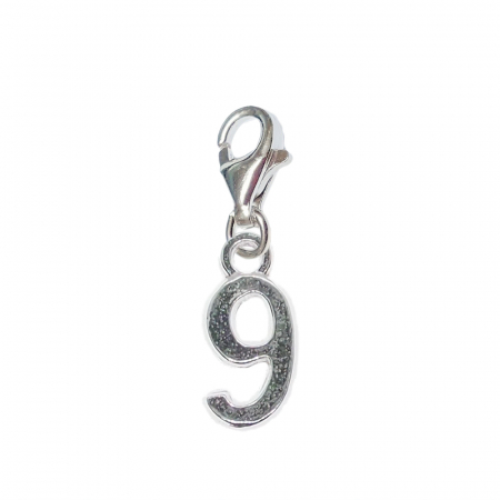Cu cifre decupate - Pandantiv argint carabina Cifra 9 9529185 Dras