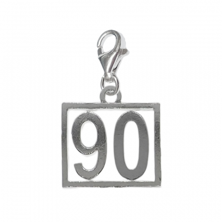 Pandantive din argint cu cifre: - Pandantiv argint carabina Cifra 90 numar norocos cifre aniversare 10249_0320 Dras