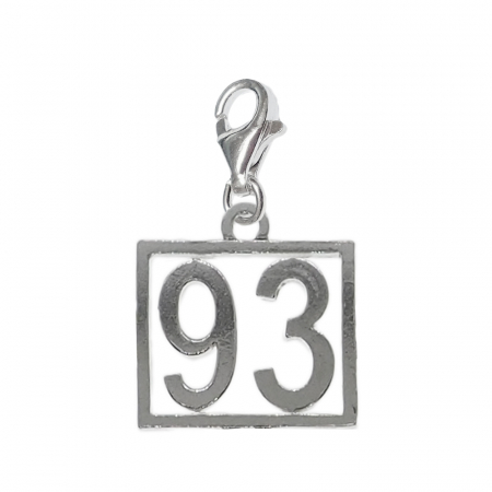 Pandantive din argint cu cifre: - Pandantiv argint carabina Cifra 93 numar norocos cifre aniversare 10249_3320 Dras