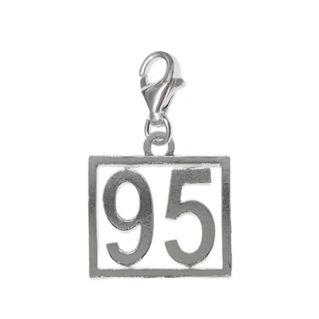 Pandantive din argint cu cifre: - Pandantiv argint carabina Cifra 95 numar norocos cifre aniversare 10249_5320 Dras