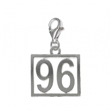 Pandantive din argint cu cifre: - Pandantiv argint carabina Cifra 96 numar norocos cifre aniversare 10249_6320 Dras