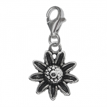Cu flori - Pandantiv argint carabina Floare 9682230 Dras