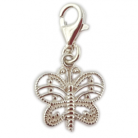 Cu fluturi - Pandantiv argint carabina Fluturas 9258125 Dras