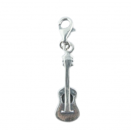 Cu instrumente - Pandantiv argint carabina Instrument muzical Chitara 6104215 Dras