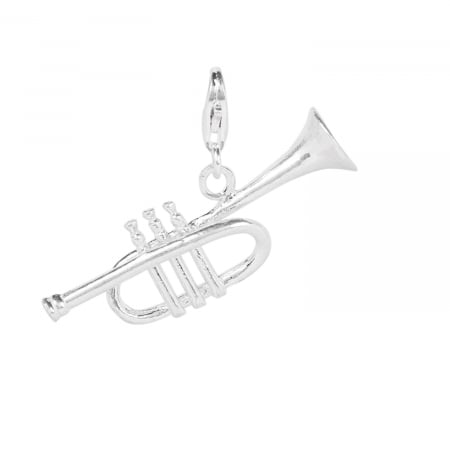 Cu instrumente - Pandantiv argint carabina Instrument muzical Trompeta 6095340 Dras