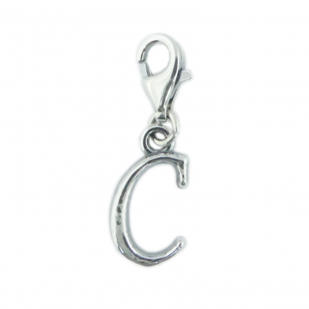 Cu litere decupate - Pandantiv argint carabina Litera C 9215100 Dras