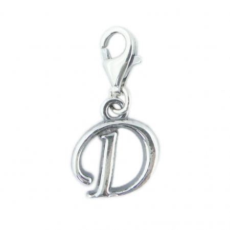 Cu litere decupate - Pandantiv argint carabina Litera D 9216135 Dras