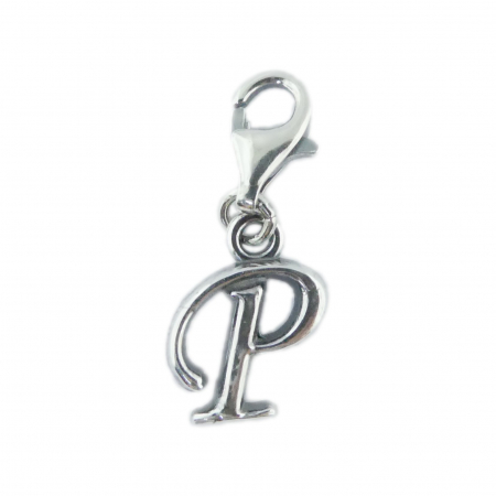 Cu litere decupate - Pandantiv argint carabina Litera P 9227110 Dras