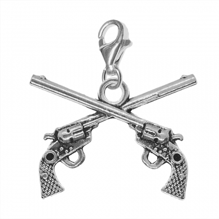 Tir - Pandantiv argint carabina Pistoale 9915430 Dras