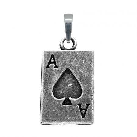 Pandantive din argint cu diverse motive - Pandantiv argint Carte joc As 9580335 Dras