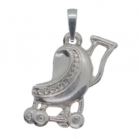 Pandantive din argint cu diverse motive - Pandantiv argint Carucior bebe 6979565 Dras