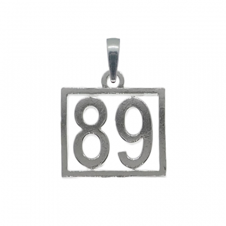 Pandantive din argint cu cifre: - Pandantiv argint Cifra 89 numar norocos cifre aniversare 10248_9275 Dras
